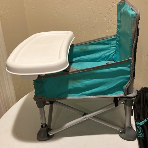 EUC Booster Chair Summer by Ingenuity Removable Tray Collapses Storage Bag - Picture 3 of 8